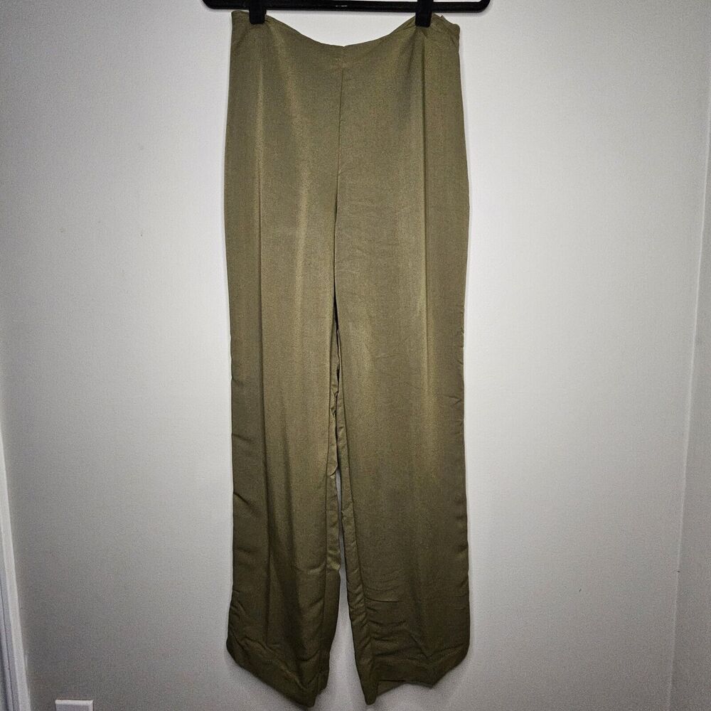 Crazy Horse Liz Claiborne Pull On Pants Olive Green Lightweight Womens Size 10